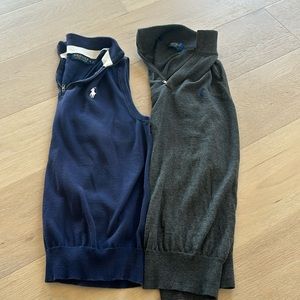 Ralph Lauren Polo Golf Vests Size Small- Navy & Olive